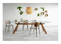 Tavolo Zeus Midj in vetro Fisso scontato 30%