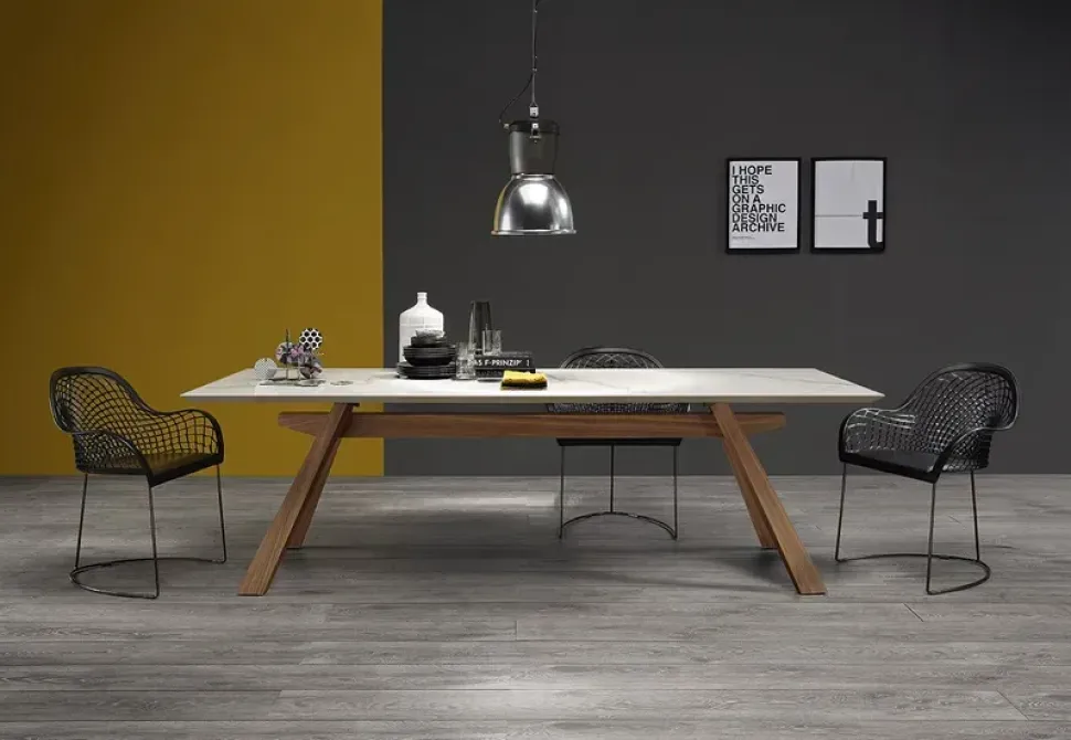 Tavolo Zeus Midj in vetro Fisso scontato 30%