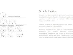 Tolomeo tessuto in poliuretano  Divanidea a prezzo scontato