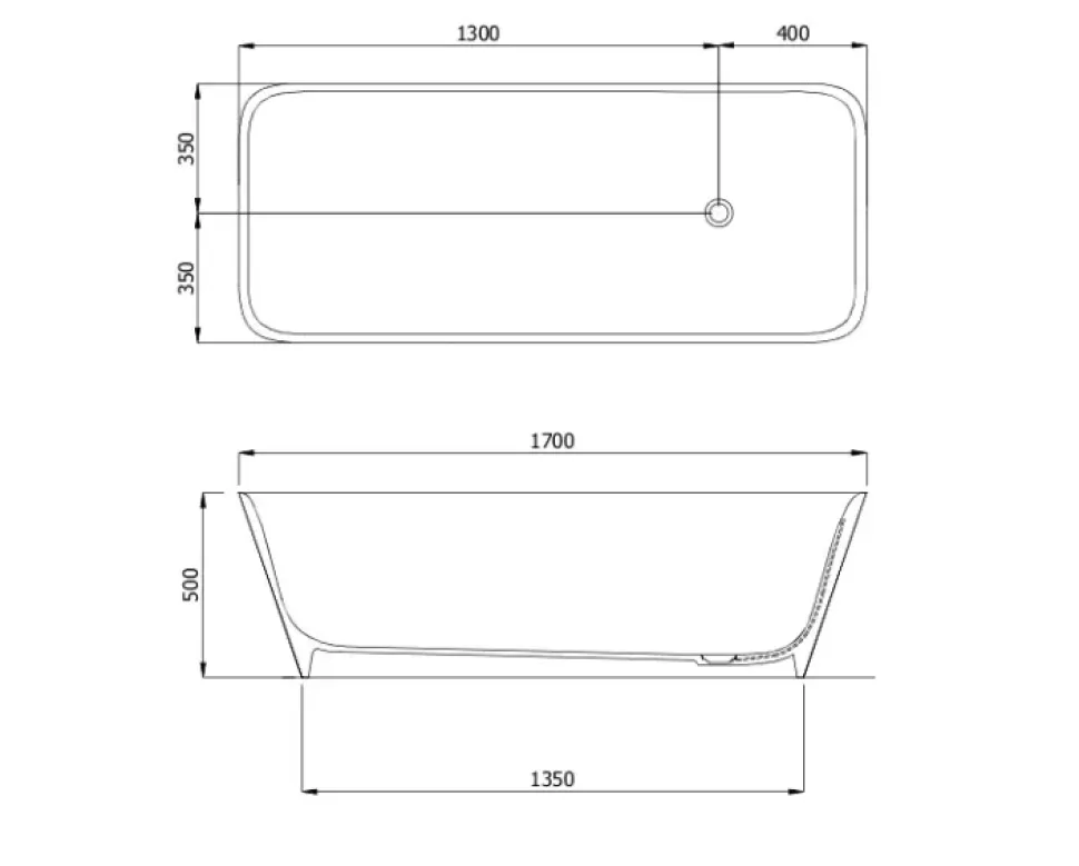 Vasca da bagno in Resina modello Mendi next lucida Mastella a prezzo scontato
