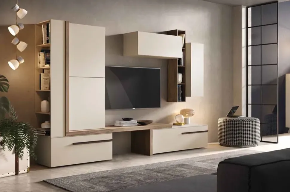 Vendiamo Gierre Mobili Abaco 07 in Offerta Outlet. Laminato materico.