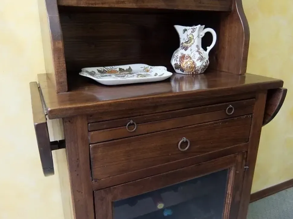 Vetrinetta in legno stile classico Cantina Artigianale