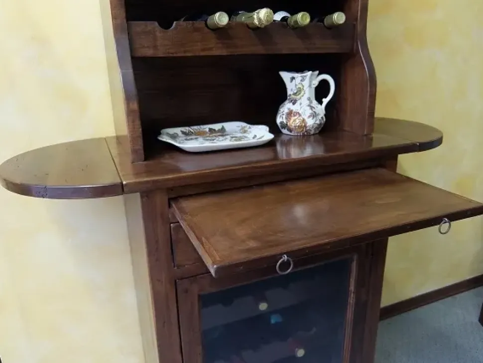 Vetrinetta in legno stile classico Cantina Artigianale