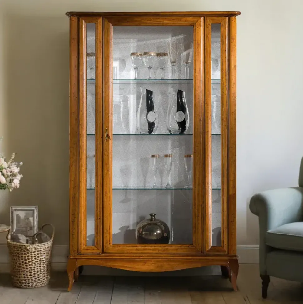 Vetrinetta Modello klauss Artigianale in legno a prezzo Outlet