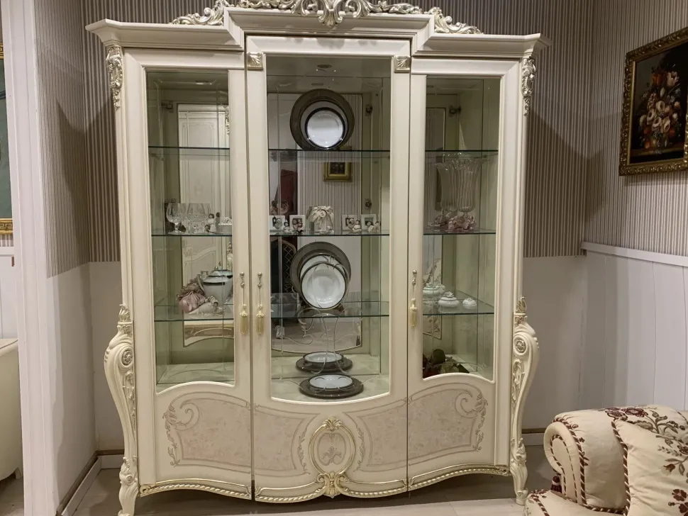 Vetrinetta Tiziano Collezione esclusiva in legno a prezzo Outlet