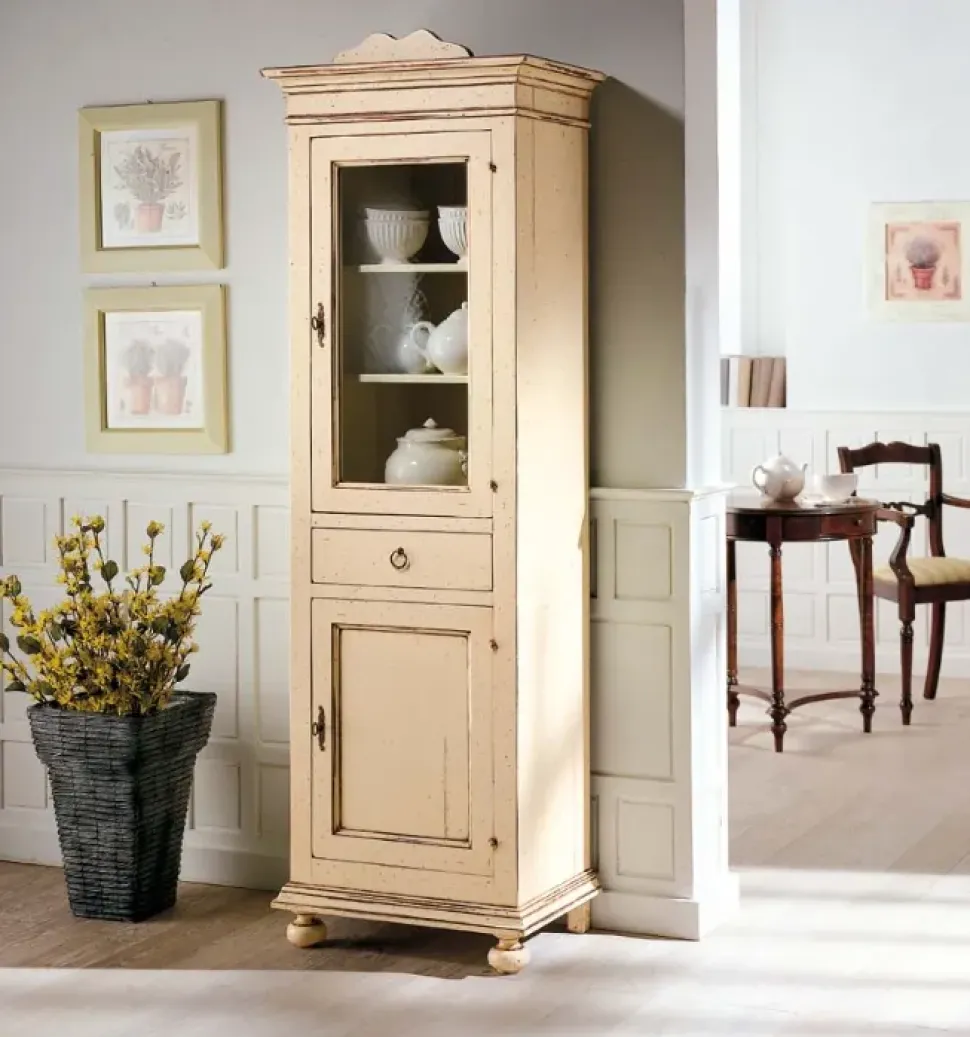 Vetrinetta Vetrina f215 Falegnameria italiana in legno a prezzo Outlet