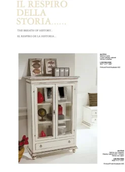 Vetrinetta Vetrina f214 stile classico Vetrina f214 di Falegnameria italiana in offerta