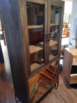 Vetrinetta  vetrina rennes stile vintage  Outlet etnico in legno a prezzo Outlet