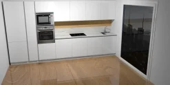 Viva Spagnol cucine: cucina bianca design lineare a 9400€!